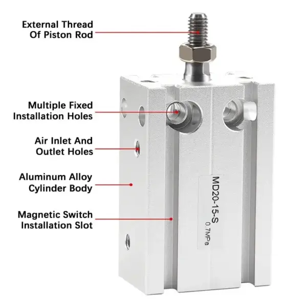 Free Mount Cylinder MD High Precision Manufacturing Solution