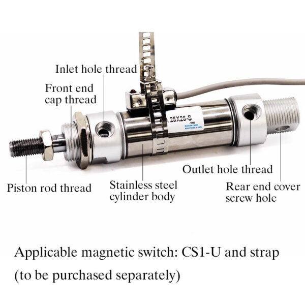 Round Body Cylinder (Metric) CDM2B: High-Precision Metric Solutions for Global Manufacturing